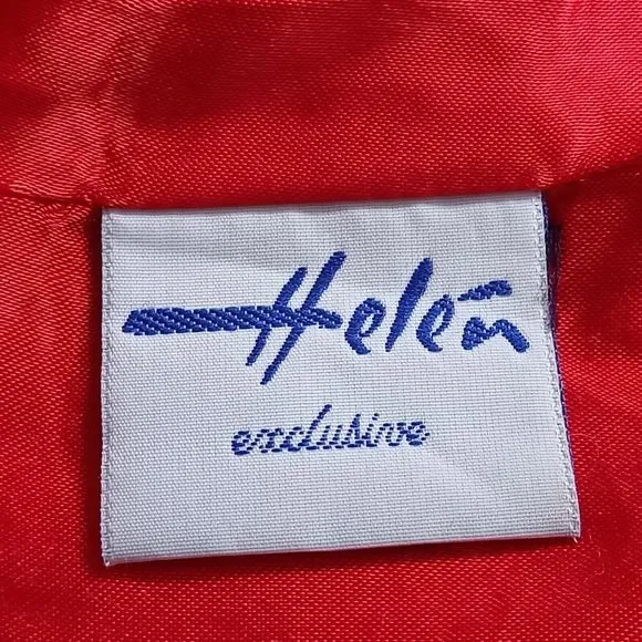 Size 10-12 Bright Red Unusual Buttons Smart WOOL Jacket - Picture 6 of 9